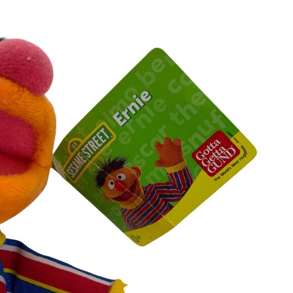 Gund Sesame Street Ernie 6 inch Bean Bag Plush Toy 2010 Collectible - Picture 5 of 5